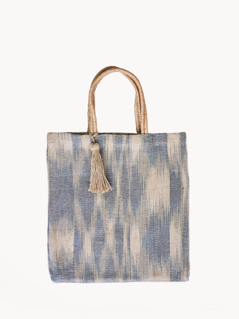 Nadi Jute Tote Bag - Blue by KORISSA KORISSA