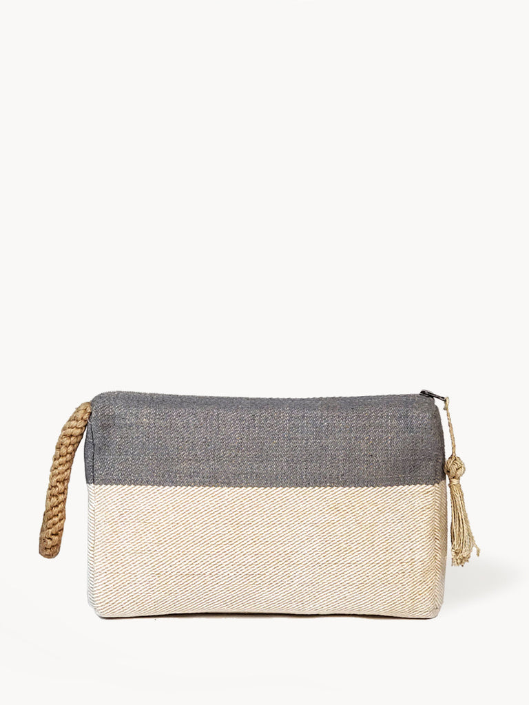 Block A Clutch - Gray by KORISSA KORISSA