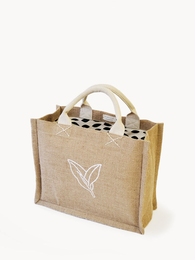 Jute Canvas Gift Bag - Nature by KORISSA KORISSA