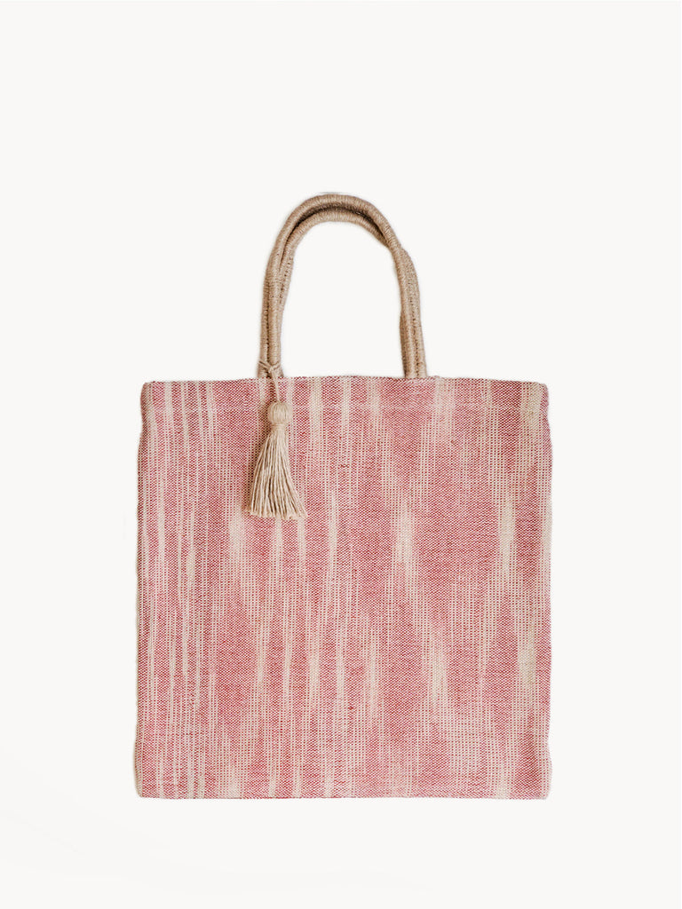 Nadi Jute Tote Bag - Red by KORISSA KORISSA