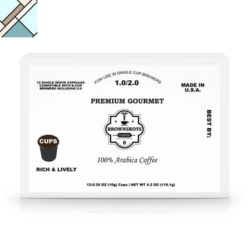 12 Pack Single Serve Coffee Capsules by Brown Shots Coffee BROWN SHOTS COFFEE