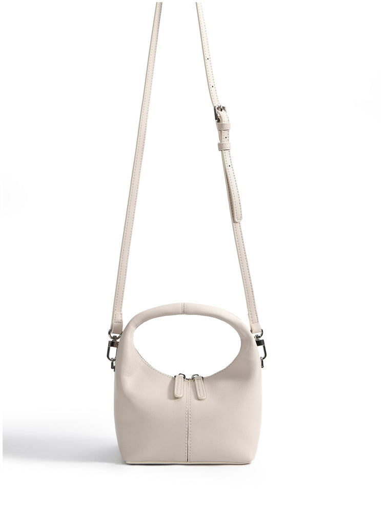 Rebecca Small Cutie Leather Bag, White by Bob Oré Bob Oré