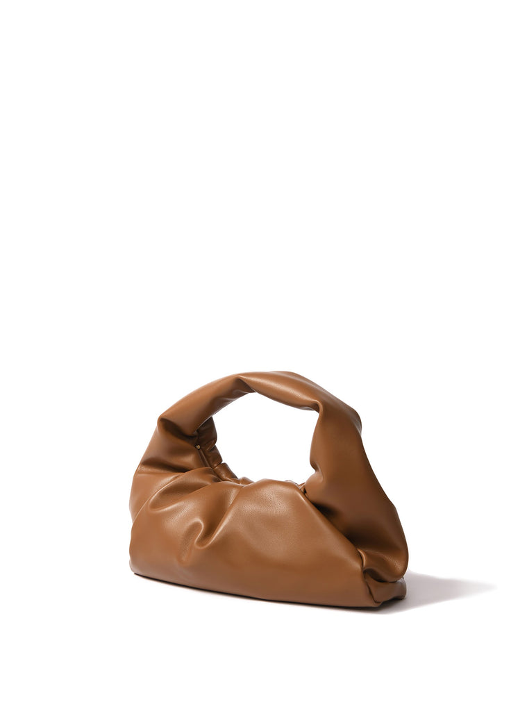 Marshmallow Croissant Bag in Soft Leather, Caramel by Bob Oré Bob Oré