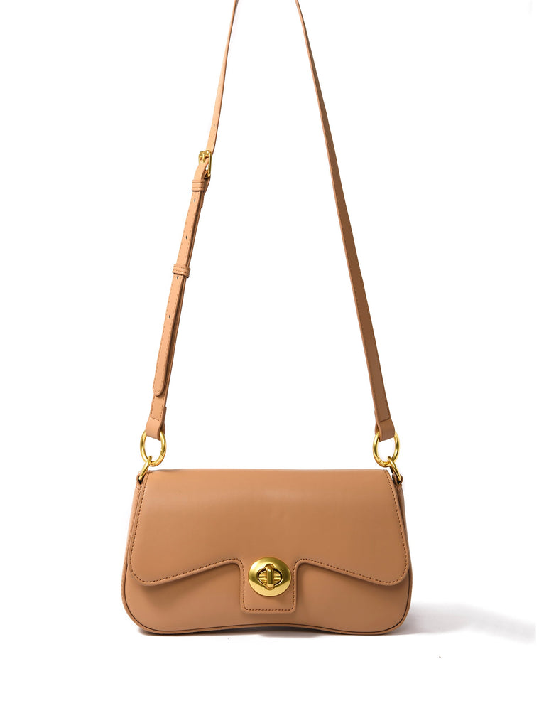 Jacqueline Leather Bag, Apricot by Bob Oré Bob Oré