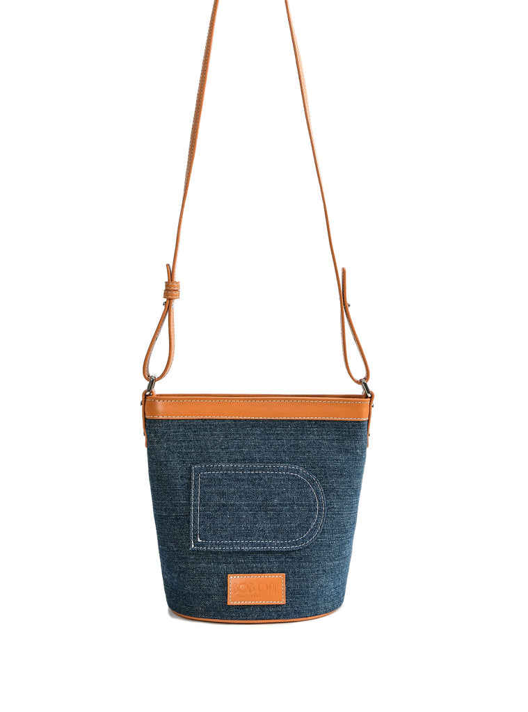 Dorothy Middle Size Bucket Bag, Denim by Bob Oré Bob Oré