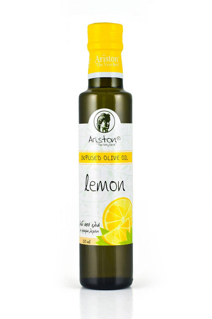 Sun-Kissed Lemon-Infused Virgin Olive Oil from Greece: Artisanal, Cold-Pressed and Nutritious 8.45 fl oz by Alpha Omega Imports ALPHA OMEGA IMPORTS