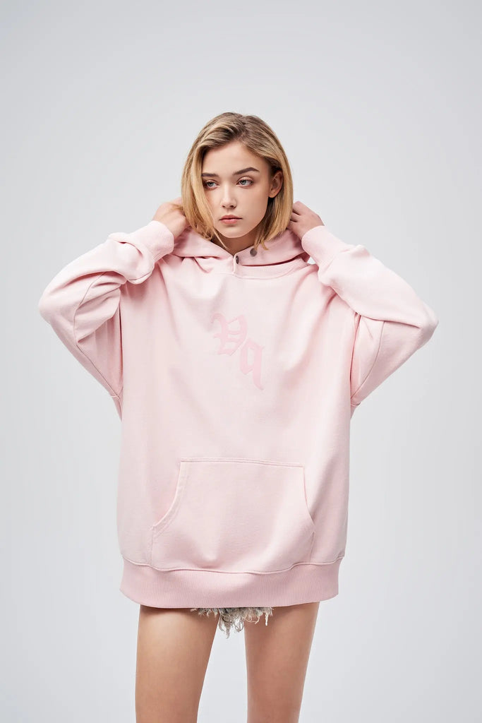 90s Vintage Two Seasons Hoodie Pink by Amoo Amoo