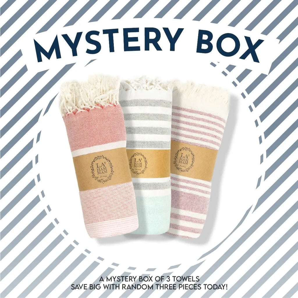 A Mystery Box of 3 Peshtemals, Save BIG with Random three pieces Today! by La'Hammam La'Hammam