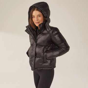 Adeline Hooded Down Puffer Jacket by Italic - Ladiesse