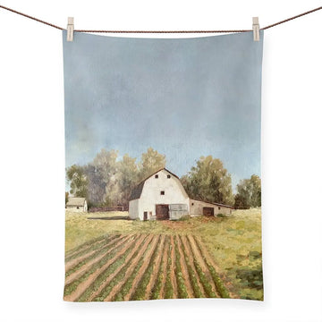 Afternoon Barn Tea Towels by GreenBox Art GreenBox Art