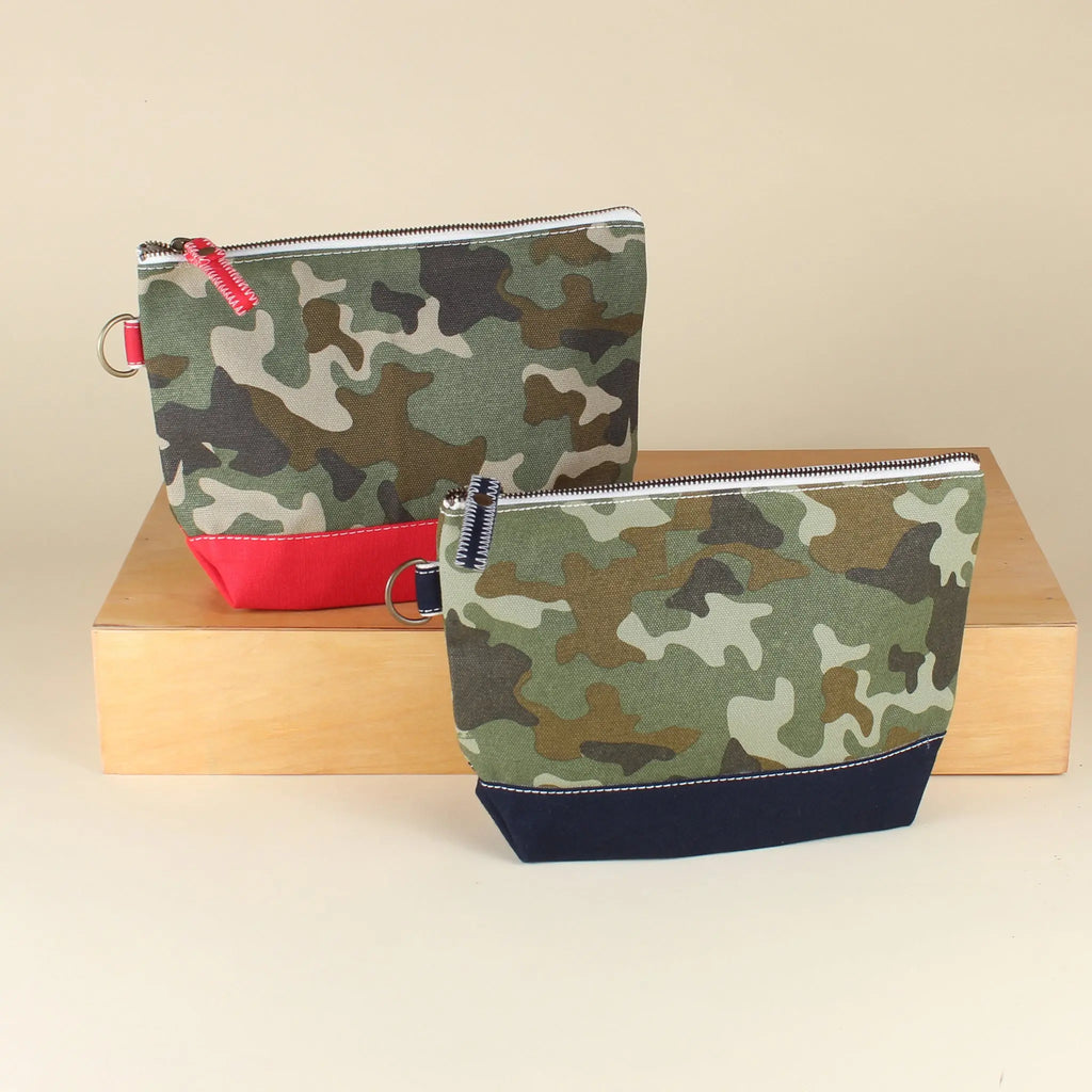 All In Zip Top Pouch in Venture Camo Print by ShoreBags ShoreBags