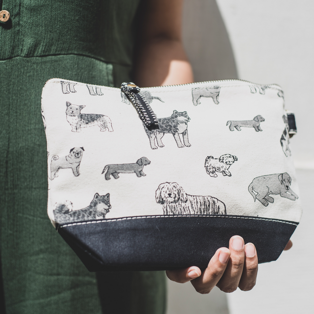 All In Pouch Dog Print by ShoreBags ShoreBags