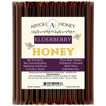 Arvoli Honey Elderberry infused Honey Sticks by Farm2Me FARM2ME