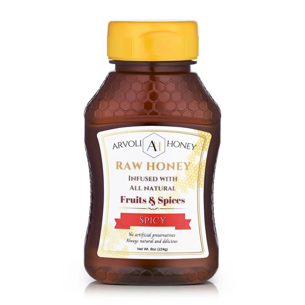 Arvoli Honey Hot Honey Bottles - 12 bottles x 8 oz by Farm2Me FARM2ME