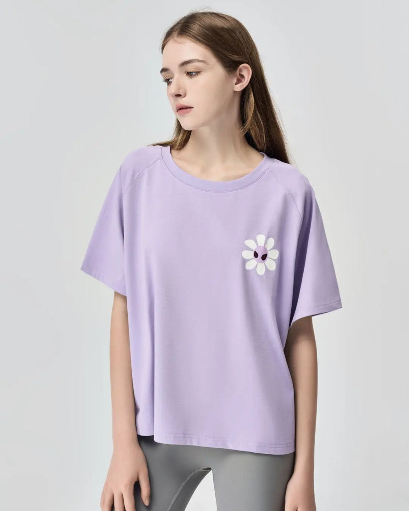 Aster Purple Tee by Amoo Amoo