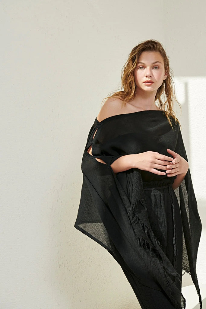 Ava Kimono - Black by The Handloom The Handloom