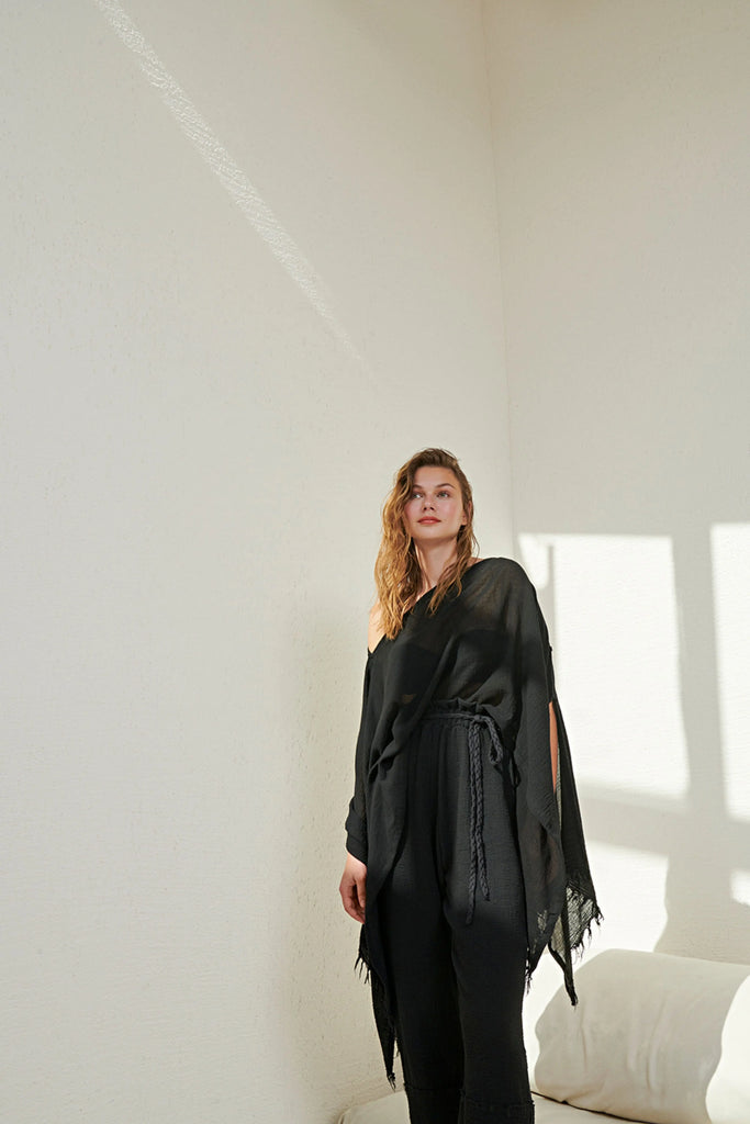 Ava Kimono - Black by The Handloom The Handloom