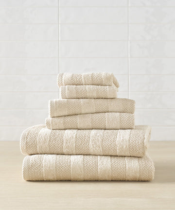 Noah Quick Dry Towel Bundle - Set of 6 by Blue Loom BLUE LOOM