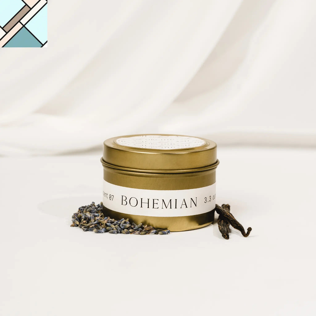 BOHEMIAN Travel Tin Candle by Orchid + Ash ORCHID + ASH