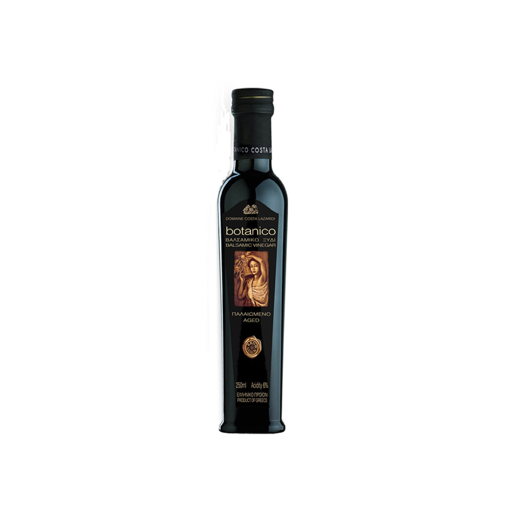 Botanico Brown Seal Organic Balsamic Vinegar - Aged 4 Years in Oak Barrels for Enhanced Flavor and Health Benefits 8.45 fl oz by Alpha Omega Imports ALPHA OMEGA IMPORTS