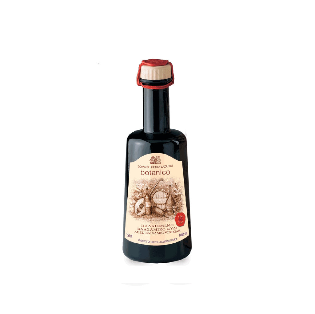 Organic Botanico Balsamic Vinegar - Aged 6 Years in Oak Barrels for Complex Aromas and Flavors - High in Antioxidants and Polyphenols,  8.45 fl oz by Alpha Omega Imports ALPHA OMEGA IMPORTS