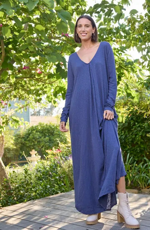 Be Clever Duo Dress - Inky Blue by And For Good And For Good