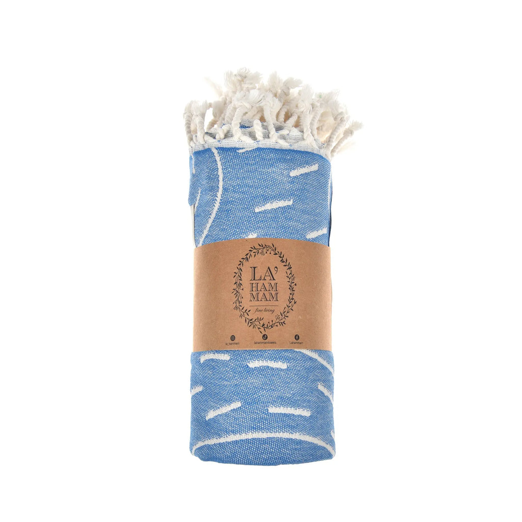 Bison Mountain Peshtemal Pure Cotton Throw Blanket by La'Hammam La'Hammam