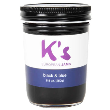 Black and Blue Jam Jars - 12 x 8.8oz by Farm2Me FARM2ME