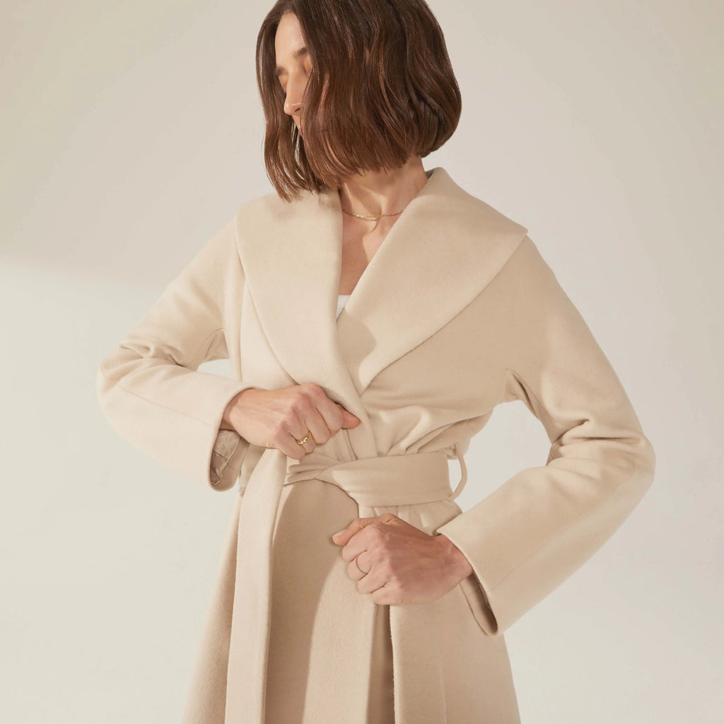 Brigette Cashmere-Wool Robe by Italic - Ladiesse