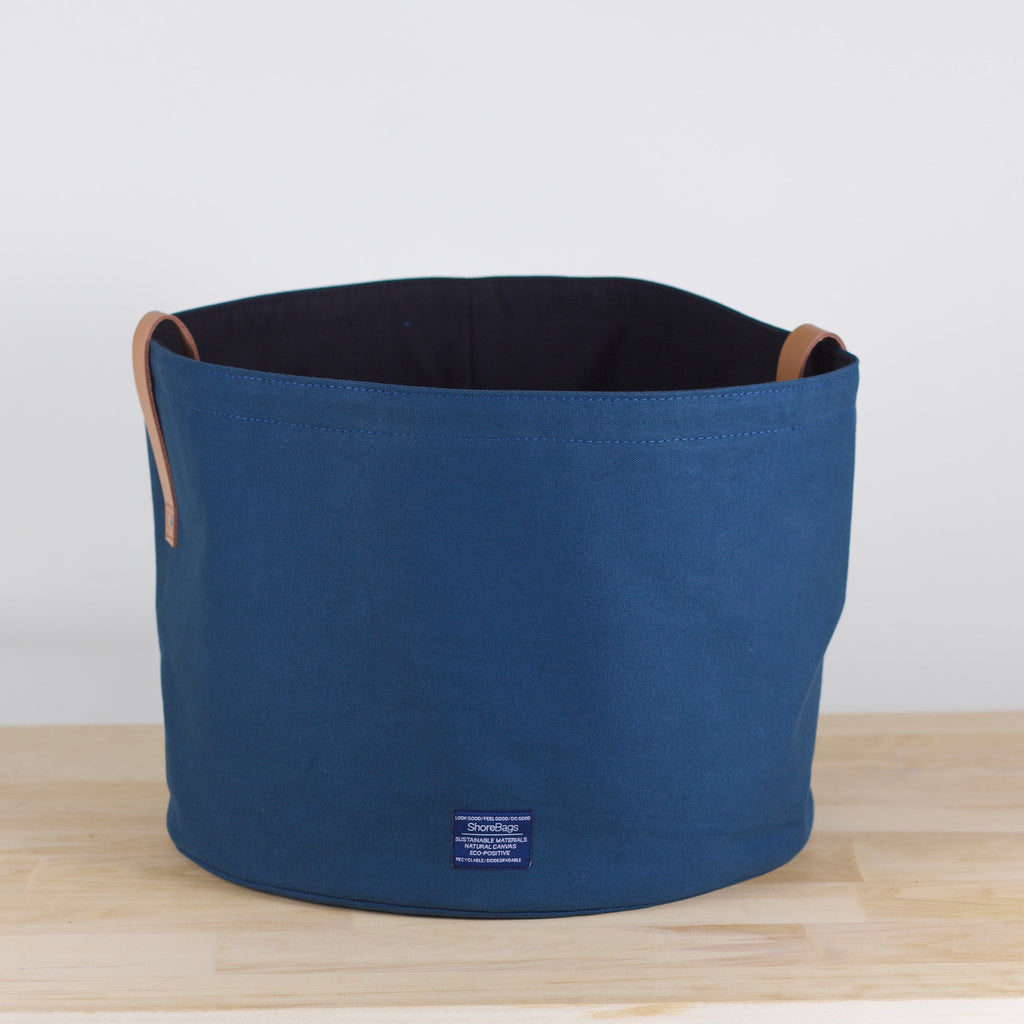 Canvas Storage Bucket Medium by ShoreBags ShoreBags