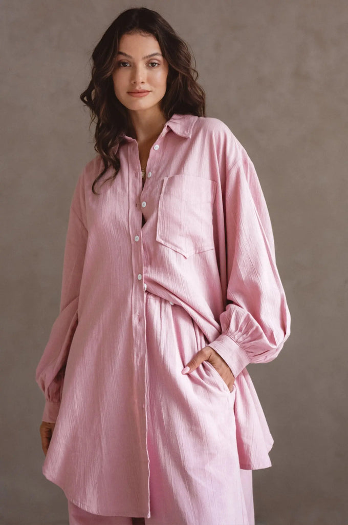 Calin Long Sleeve Oversized Shirt by Bali ELF Bali ELF