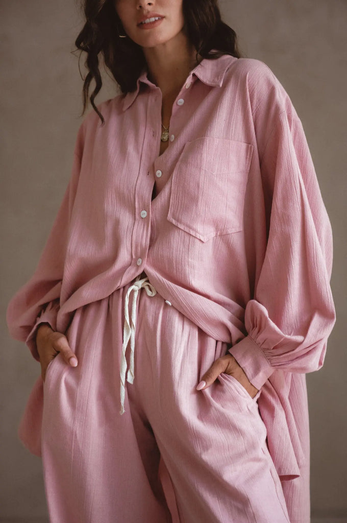 Calin Long Sleeve Oversized Shirt by Bali ELF Bali ELF