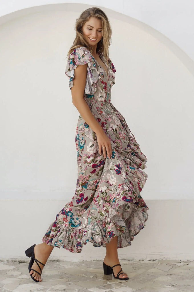 Carmen Wrap Maxi Dress by Bali ELF Bali ELF