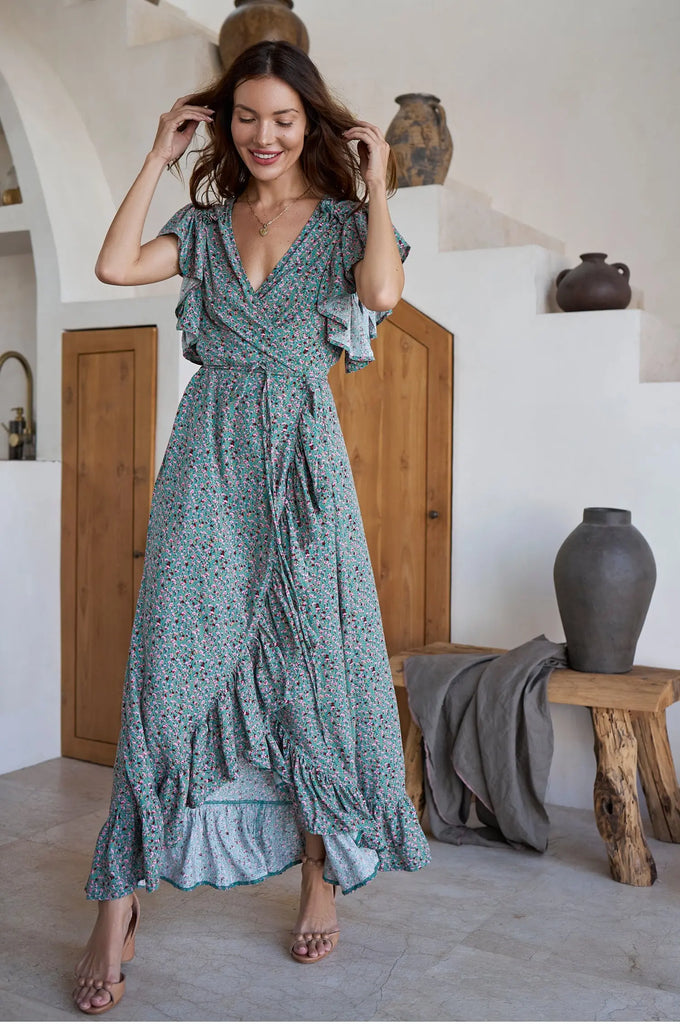 Carmen Wrap Maxi Dress by Bali ELF Bali ELF