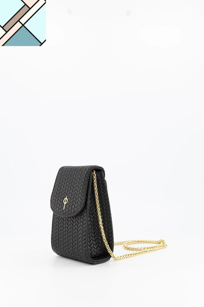 Casey Braid Crossbody Bag Black OTRERA