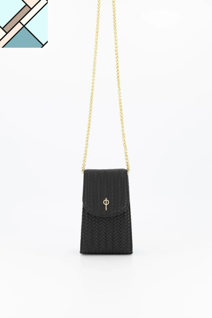 Casey Braid Crossbody Bag Black OTRERA