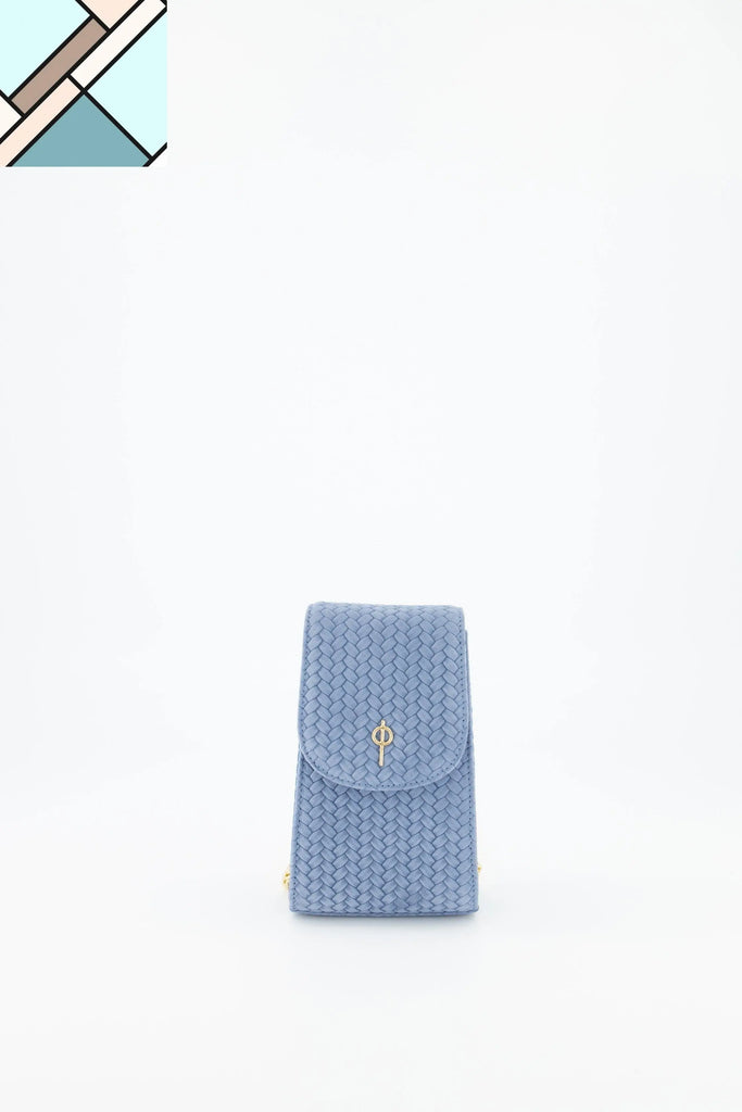 Casey Braid Crossbody Bag Blue OTRERA