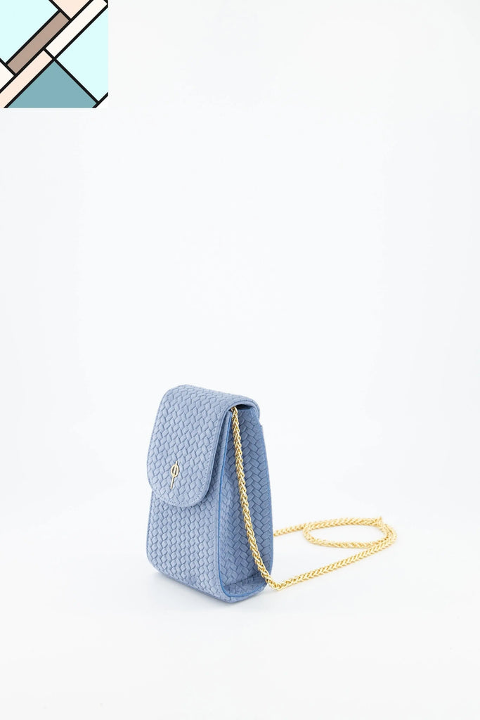 Casey Braid Crossbody Bag Blue OTRERA