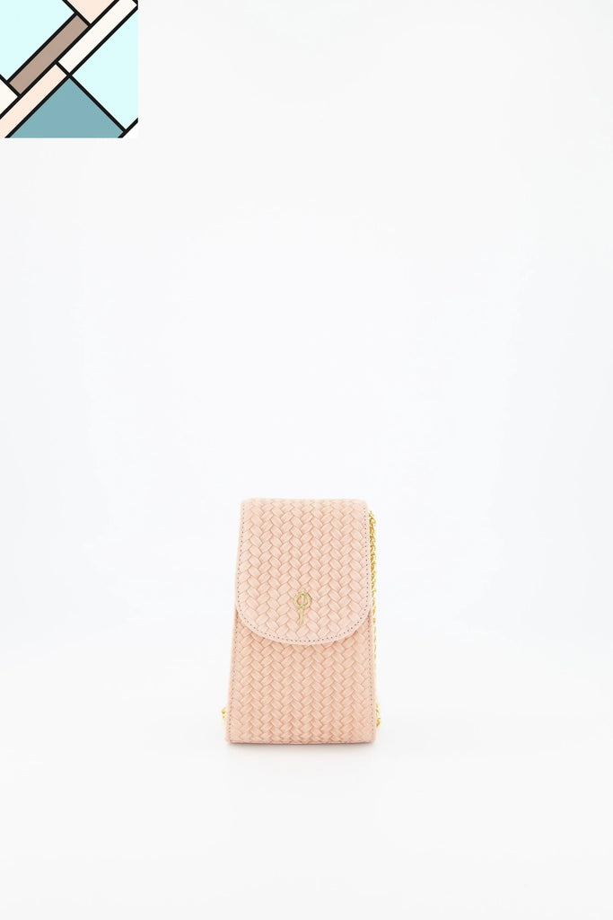 Casey Braid Crossbody Bag Pink OTRERA