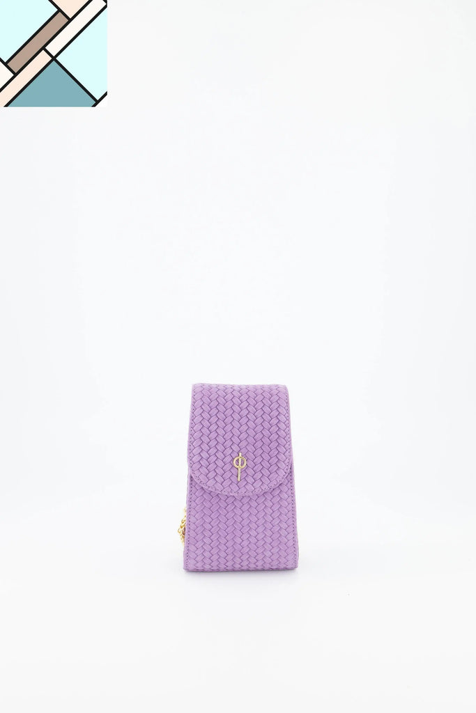 Casey Braid Crossbody Bag Purple OTRERA