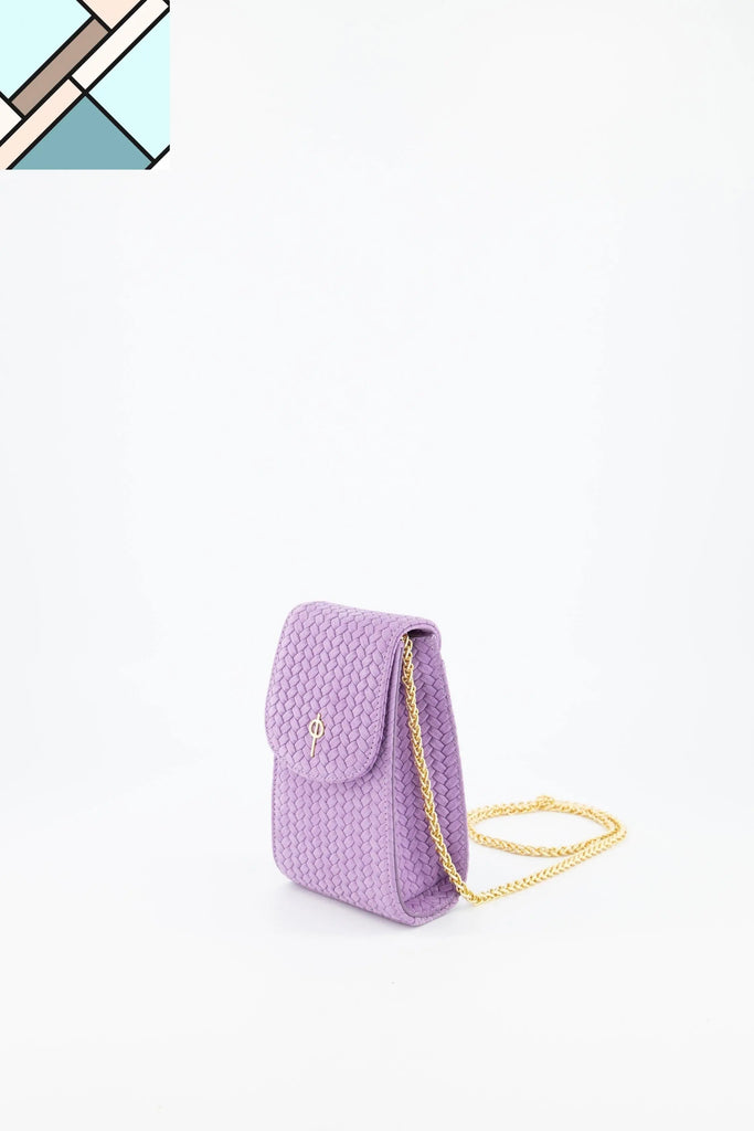 Casey Braid Crossbody Bag Purple OTRERA