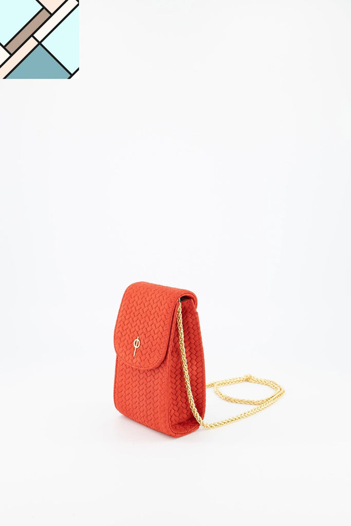 Casey Braid Crossbody Bag Red OTRERA