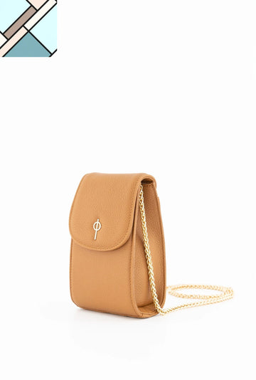 Casey Floater Crossbody Bag Tan OTRERA