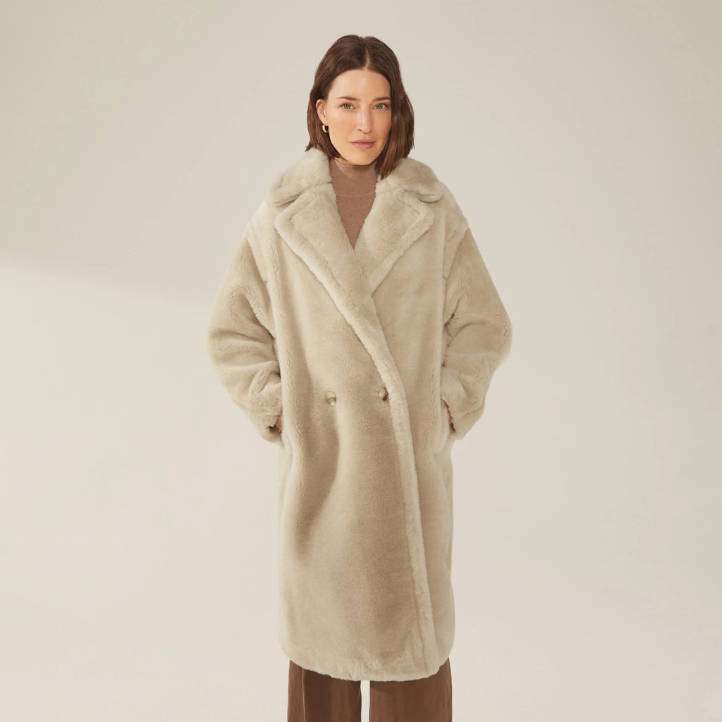 Charlotte Wool Coat by Italic - Ladiesse