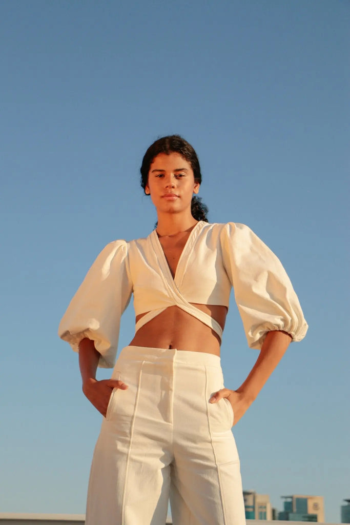 Chloe Top - Natural by The Handloom The Handloom