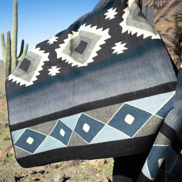 Andean Alpaca Wool Blanket - Midnight by Alpaca Threadz ALPACA THREADZ