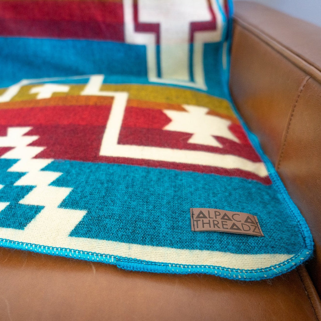 Andean Alpaca Wool Blanket - Santa Fe by Alpaca Threadz ALPACA THREADZ