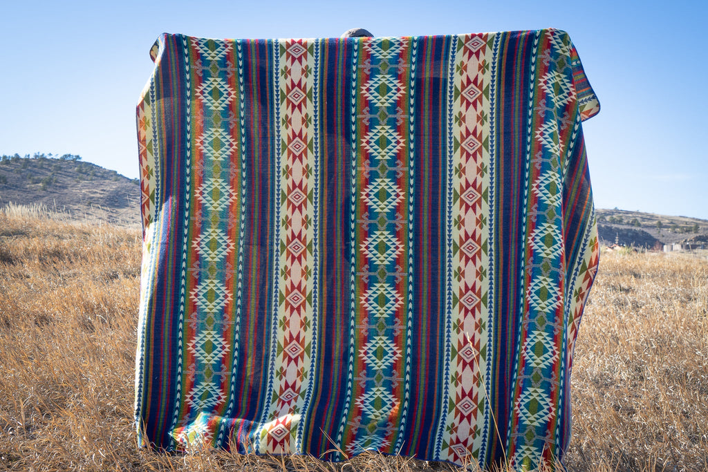 Andean Alpaca Wool Throw Blanket - Galapagos by Alpaca Threadz ALPACA THREADZ