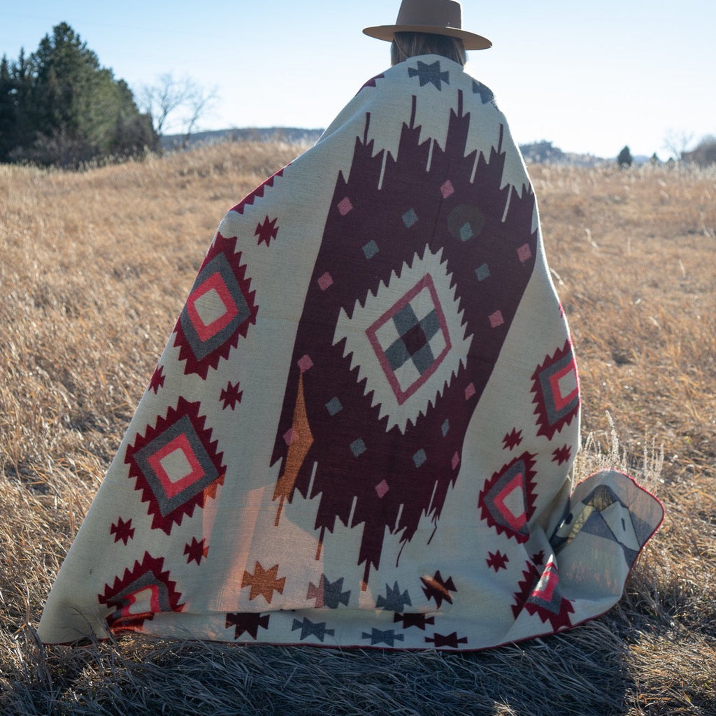 Andean Alpaca Wool Blanket - Rojo by Alpaca Threadz ALPACA THREADZ