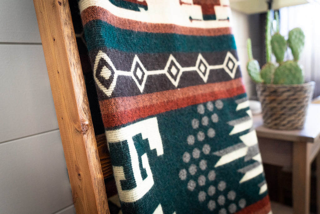 Andean Alpaca Wool Blanket - Evergreen by Alpaca Threadz ALPACA THREADZ